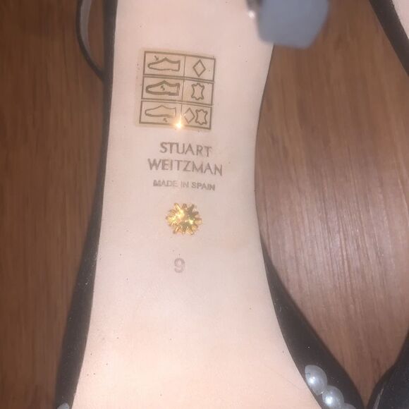 Stuart Weitzman Nudist Disco Pearl Sandals - Picture 10 of 11